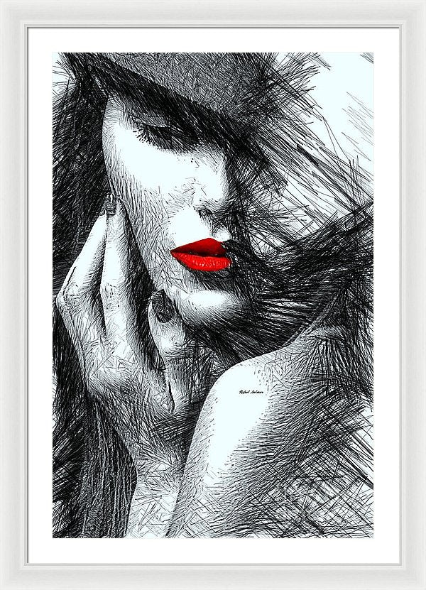 Fashion Flair In Black And White - Framed Print