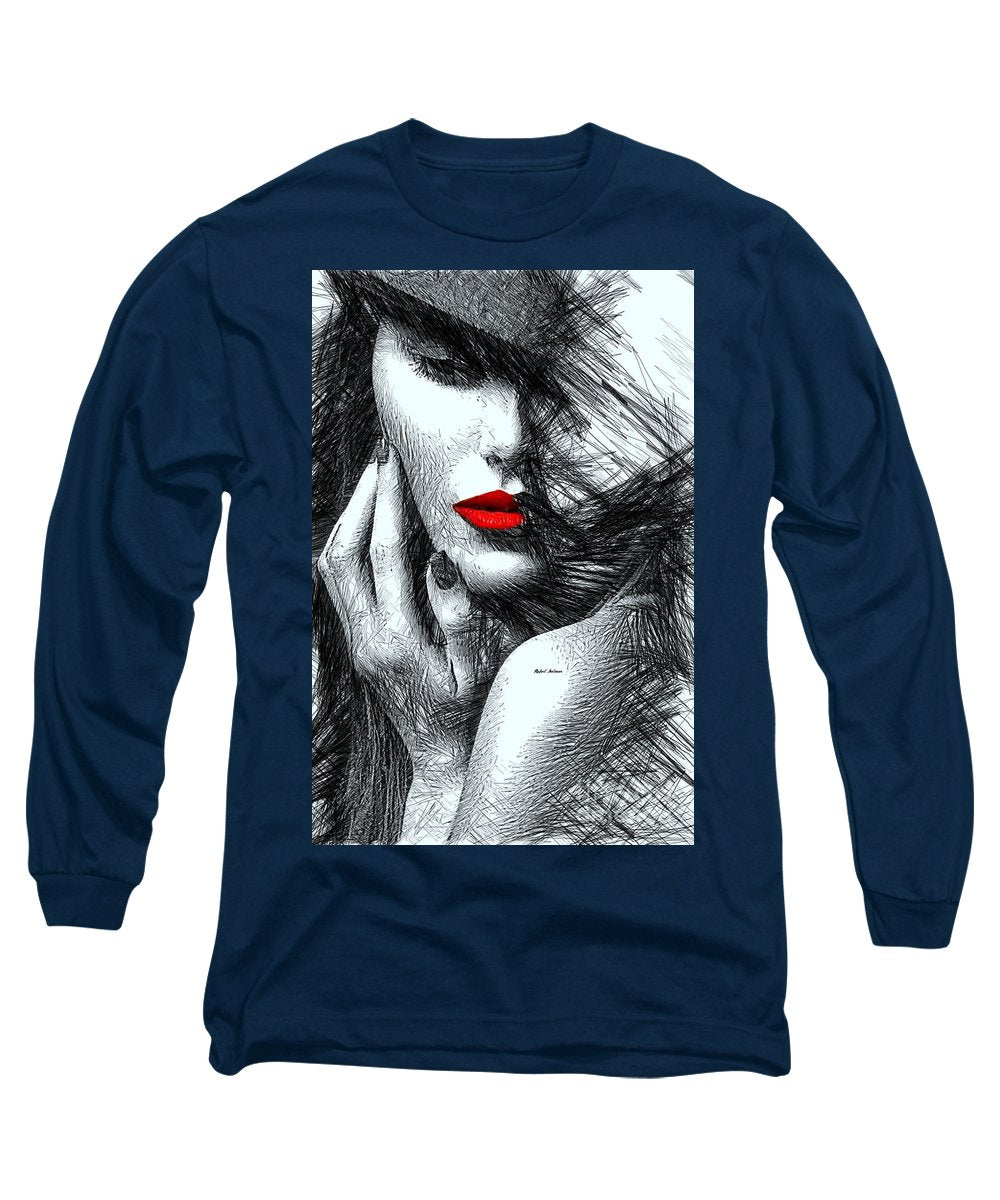 Fashion Flair In Black And White - Long Sleeve T-Shirt