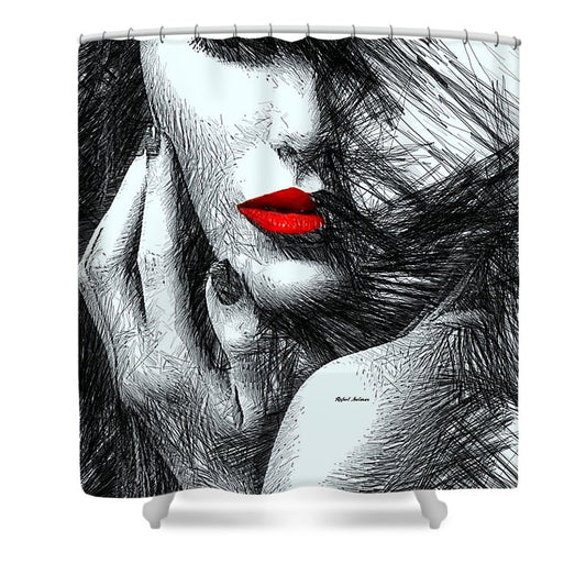 Fashion Flair In Black And White - Shower Curtain