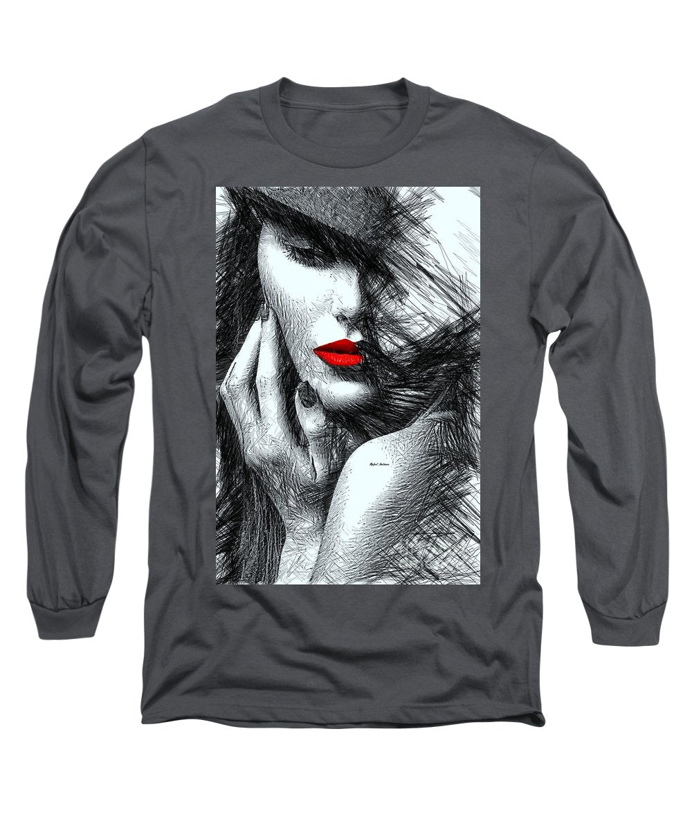 Fashion Flair In Black And White - Long Sleeve T-Shirt