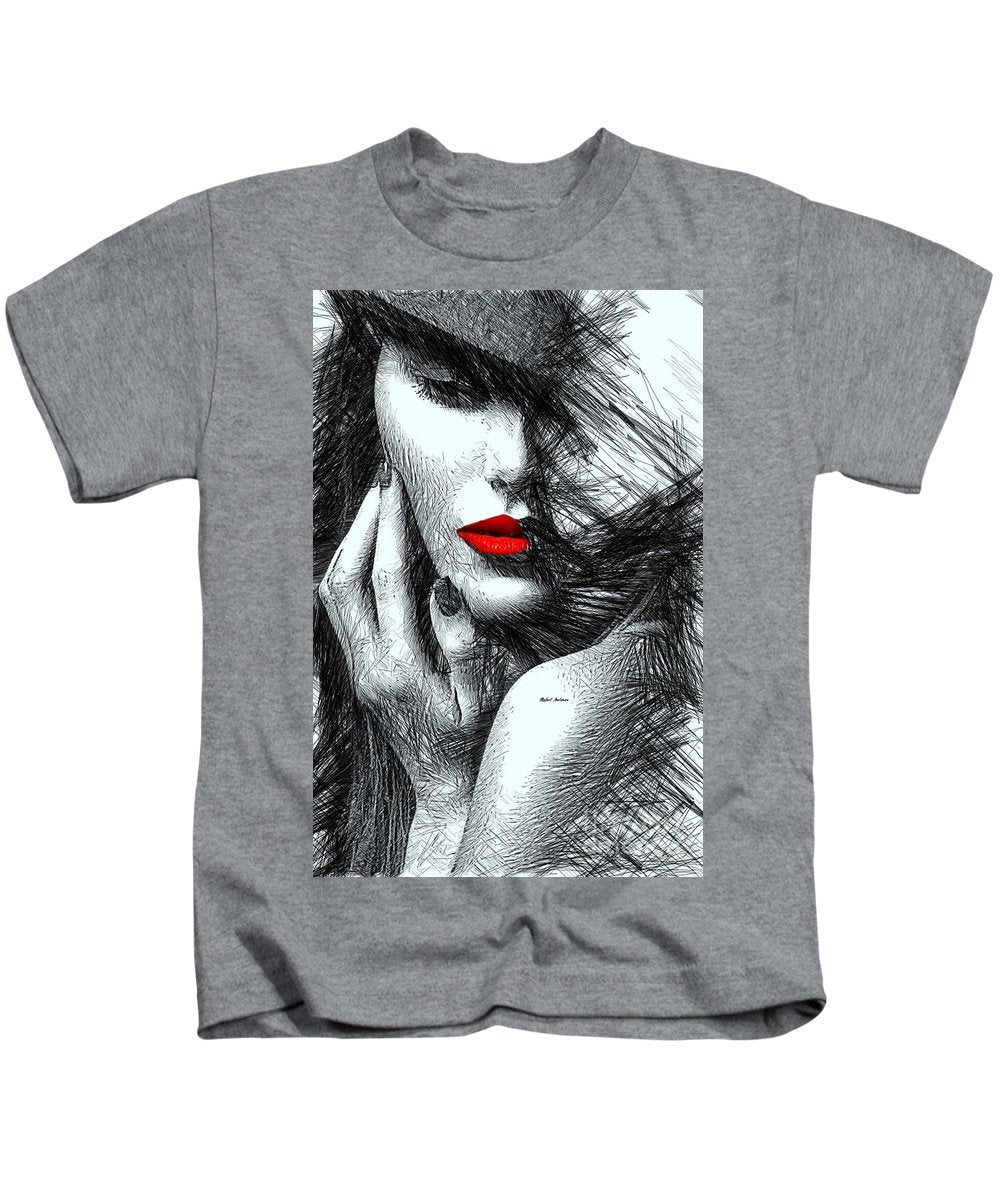 Fashion Flair In Black And White - Kids T-Shirt