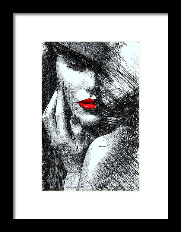 Fashion Flair In Black And White - Framed Print