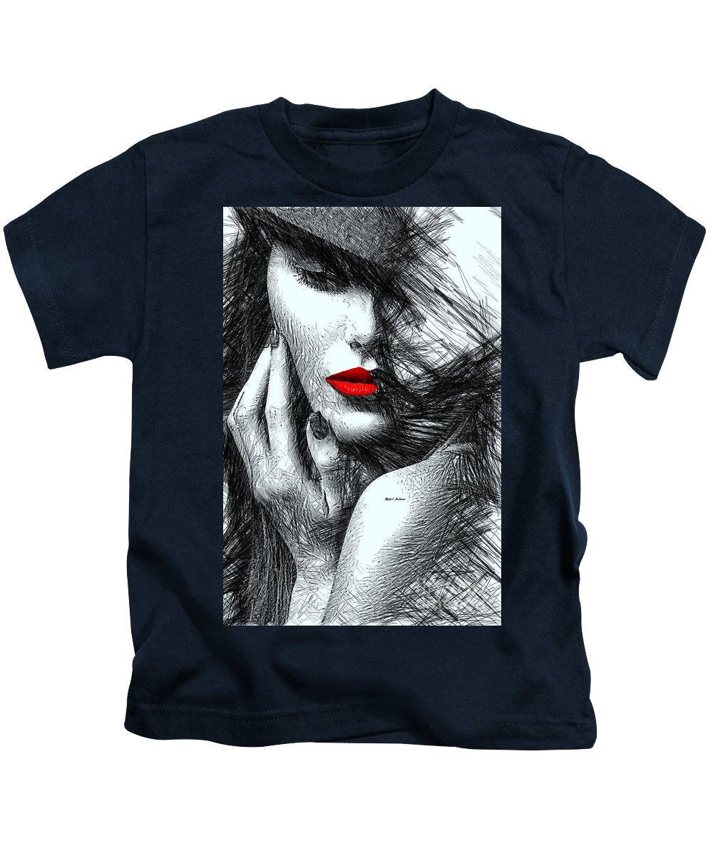 Fashion Flair In Black And White - Kids T-Shirt