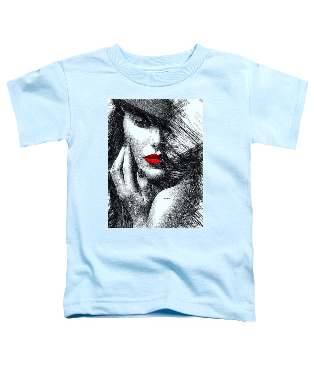 T-shirt pour tout-petits avec motif tendance en noir et blanc