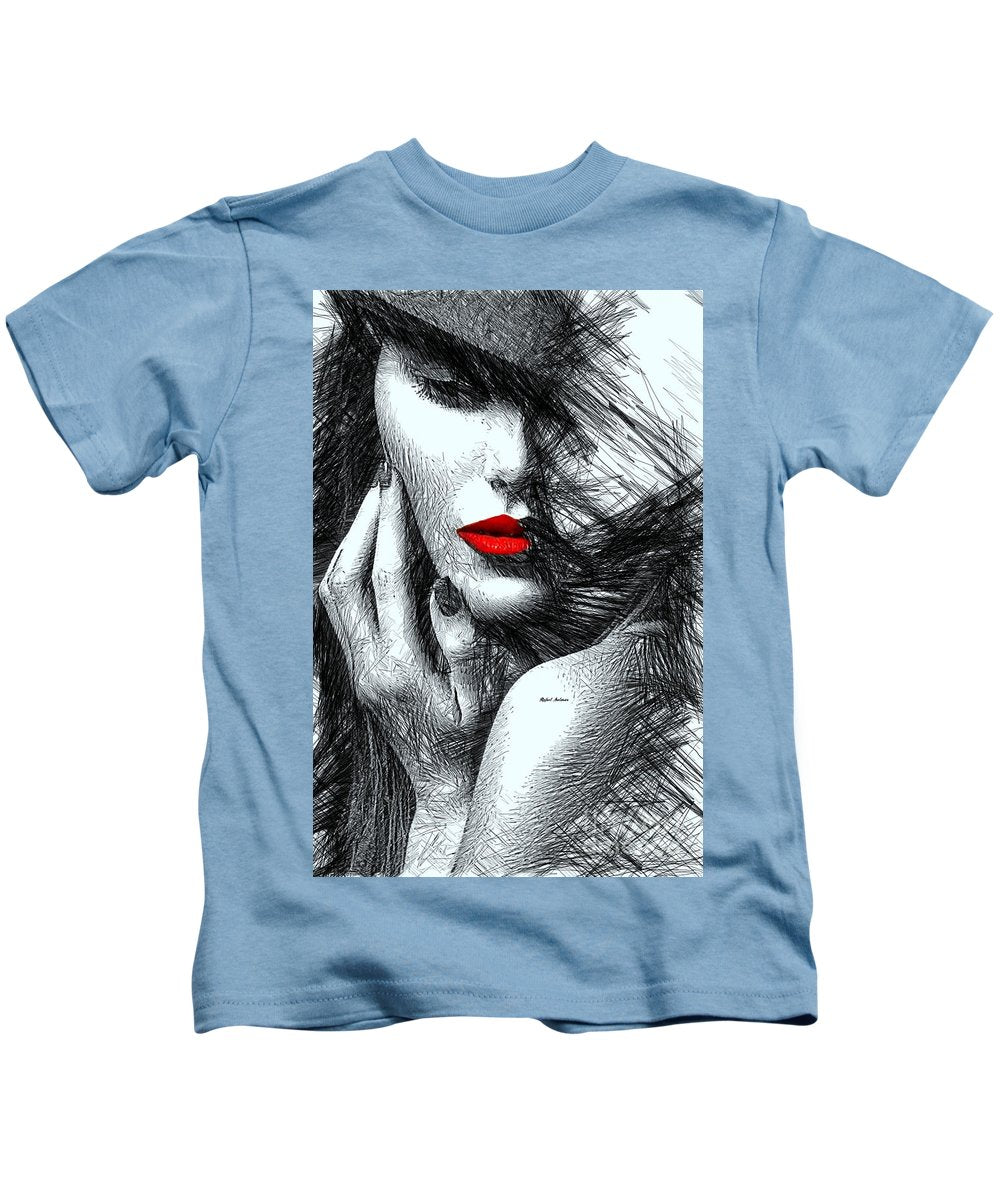 Fashion Flair In Black And White - Kids T-Shirt