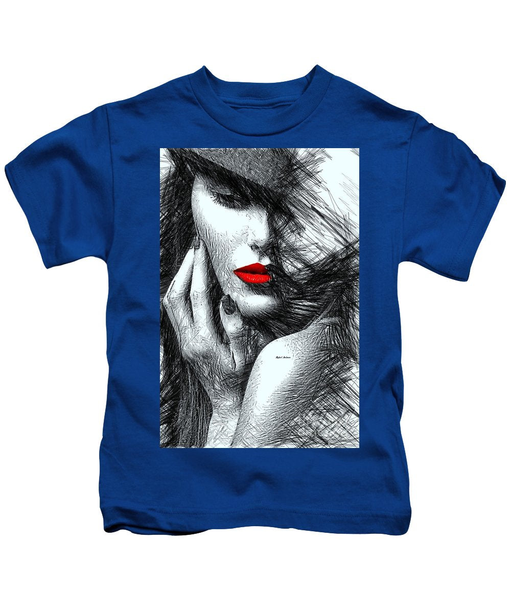 Fashion Flair In Black And White - Kids T-Shirt