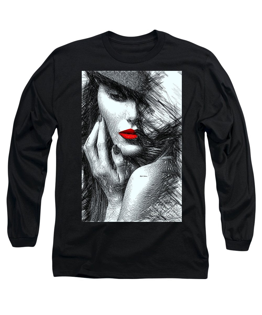 Fashion Flair In Black And White - Long Sleeve T-Shirt