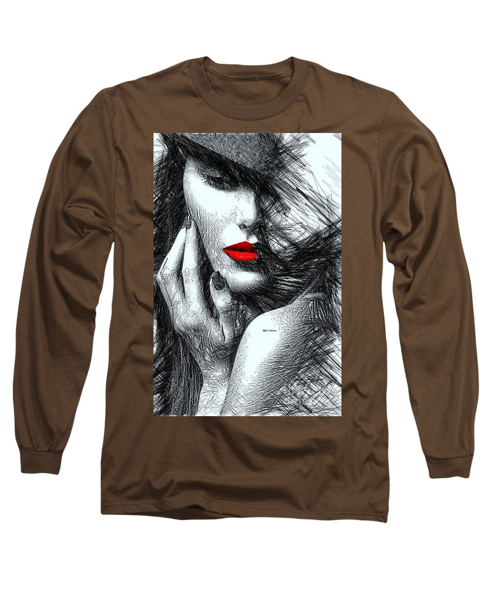 Fashion Flair In Black And White - Long Sleeve T-Shirt