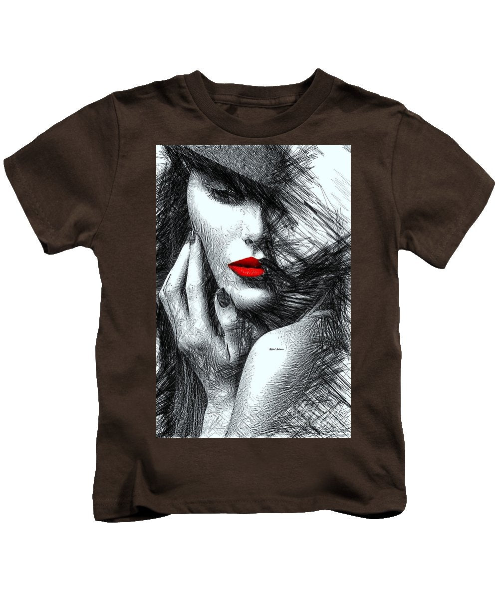 Fashion Flair In Black And White - Kids T-Shirt