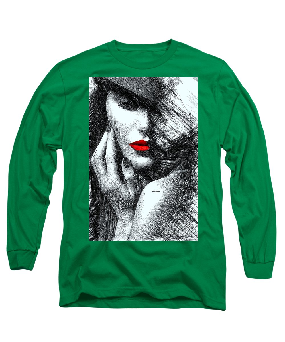 Fashion Flair In Black And White - Long Sleeve T-Shirt