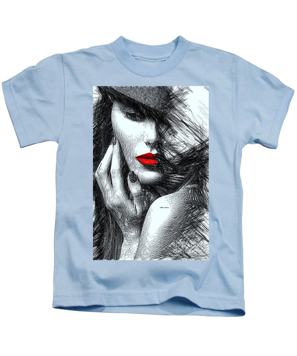 Fashion Flair In Black And White - Kids T-Shirt