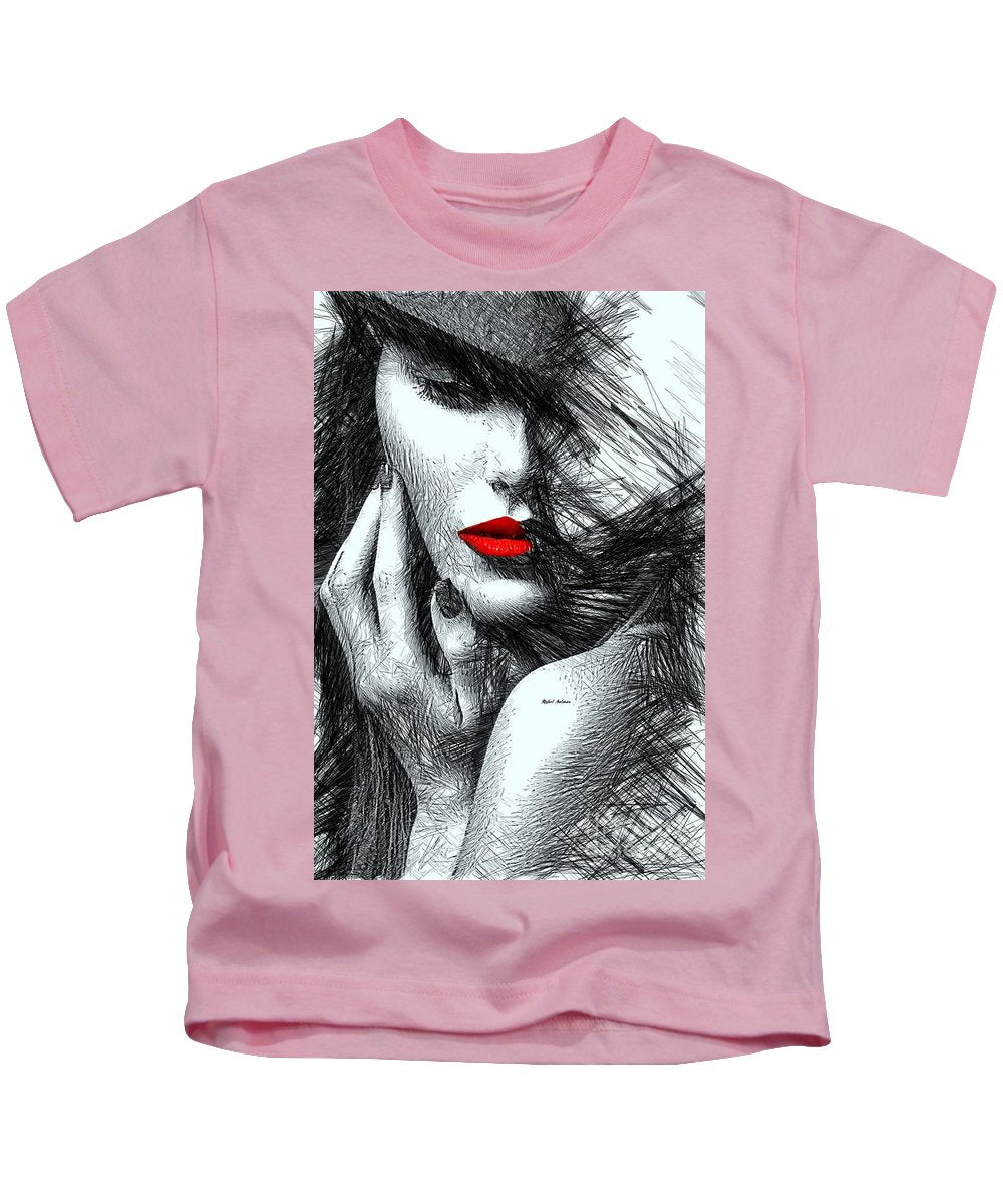 Fashion Flair In Black And White - Kids T-Shirt