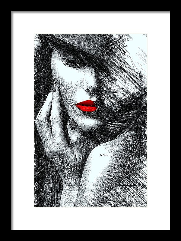 Fashion Flair In Black And White - Framed Print