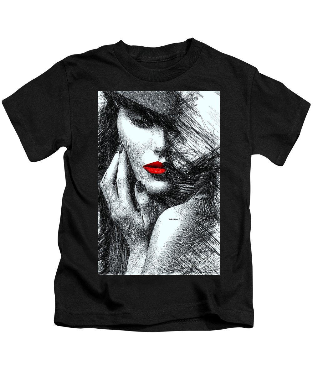 Fashion Flair In Black And White - Kids T-Shirt