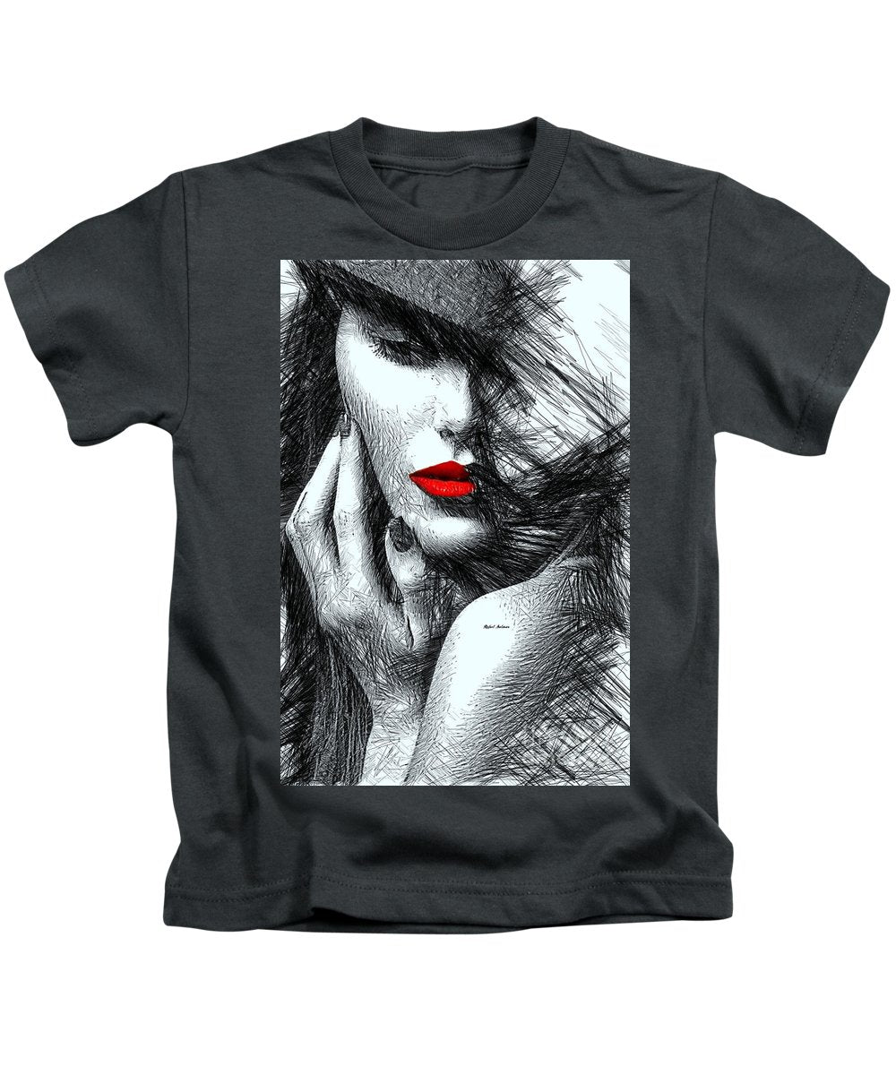 Fashion Flair In Black And White - Kids T-Shirt