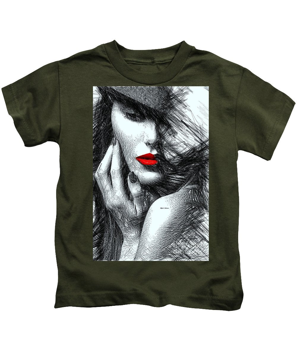 Fashion Flair In Black And White - Kids T-Shirt