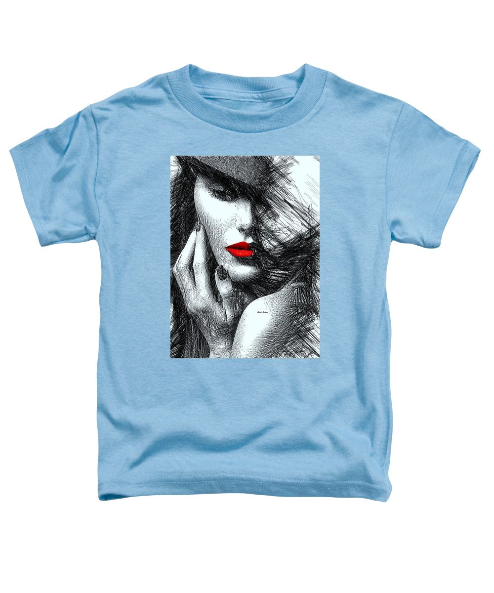 T-shirt pour tout-petits avec motif tendance en noir et blanc