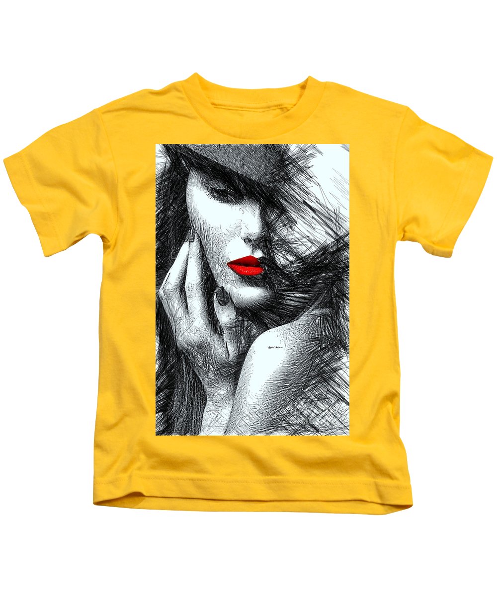 Fashion Flair In Black And White - Kids T-Shirt