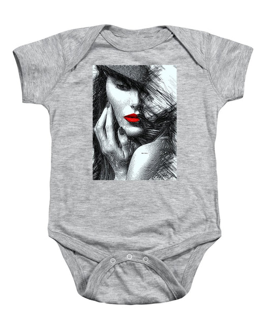 Fashion Flair In Black And White - Baby Onesie