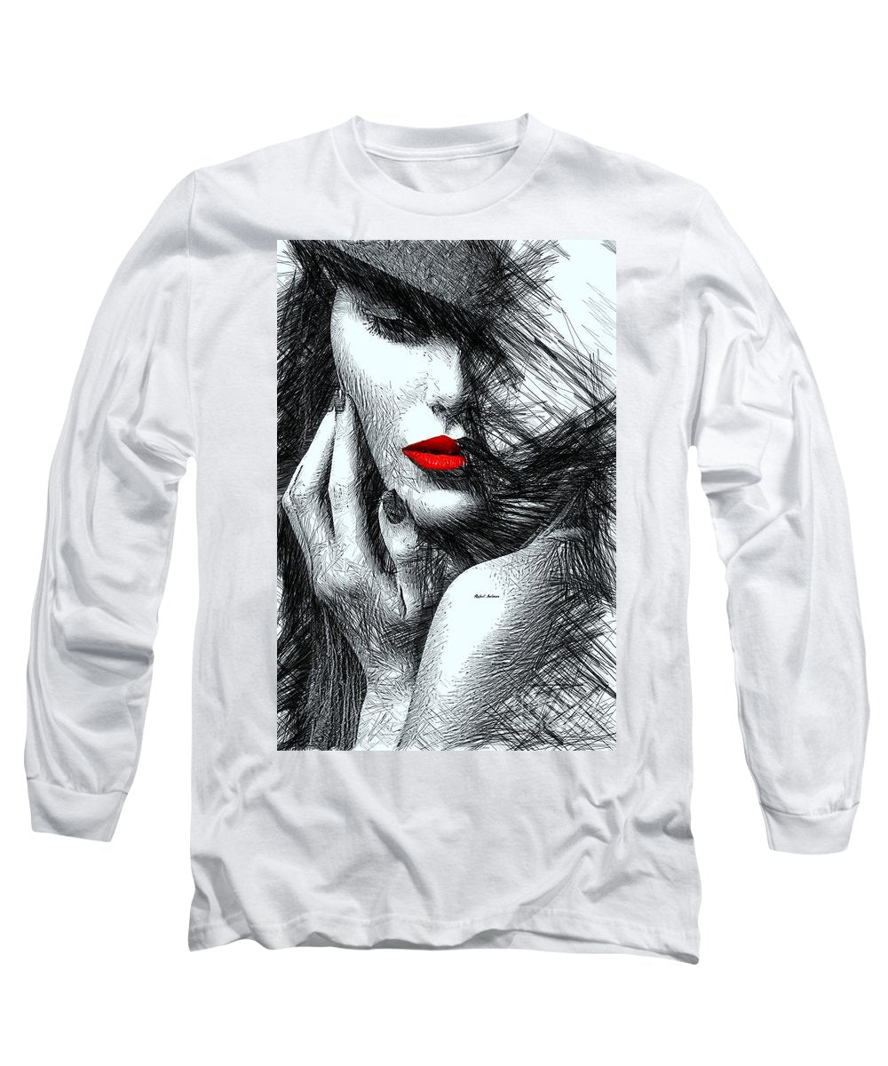 Fashion Flair In Black And White - Long Sleeve T-Shirt