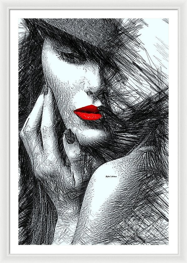 Fashion Flair In Black And White - Framed Print