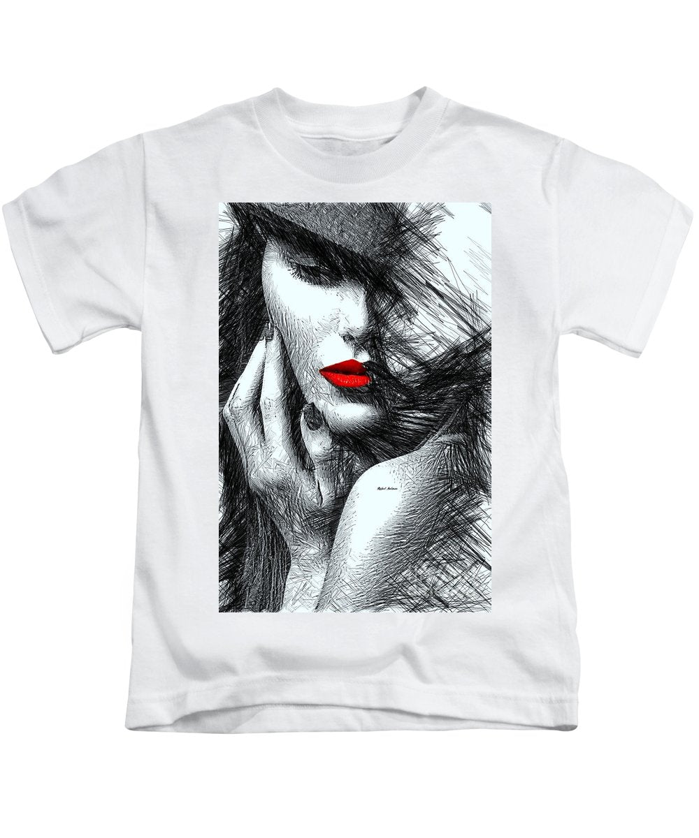 Fashion Flair In Black And White - Kids T-Shirt