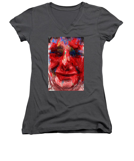 Women's V-Neck T-Shirt (Junior Cut) - Feeling Hot