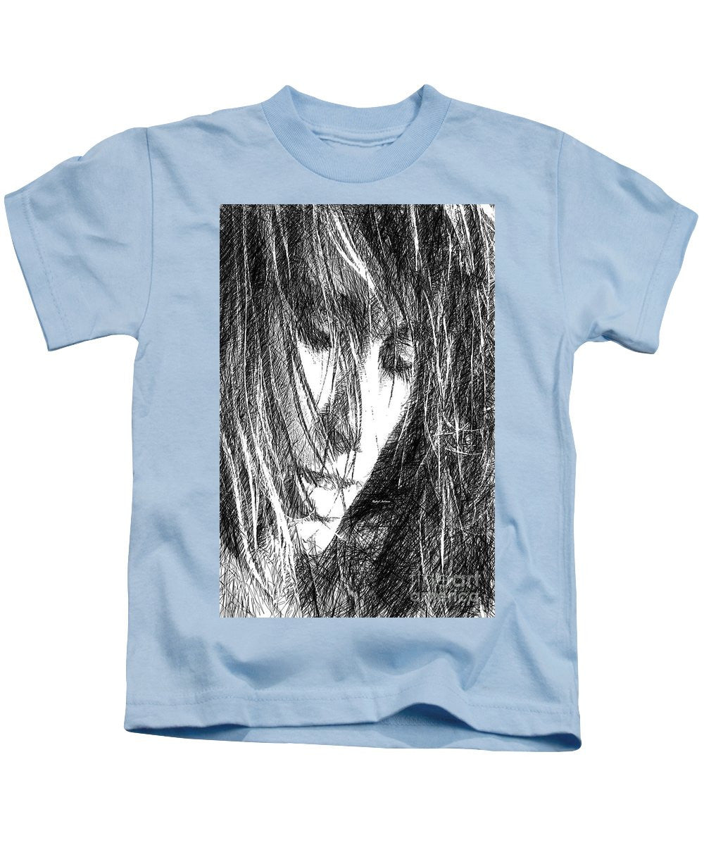 T-shirt pour enfant - Dessin de femme