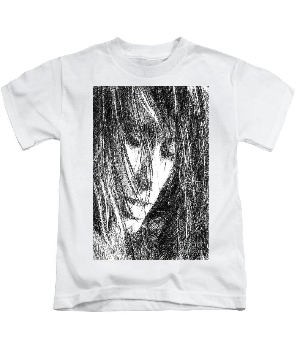 T-shirt pour enfant - Dessin de femme