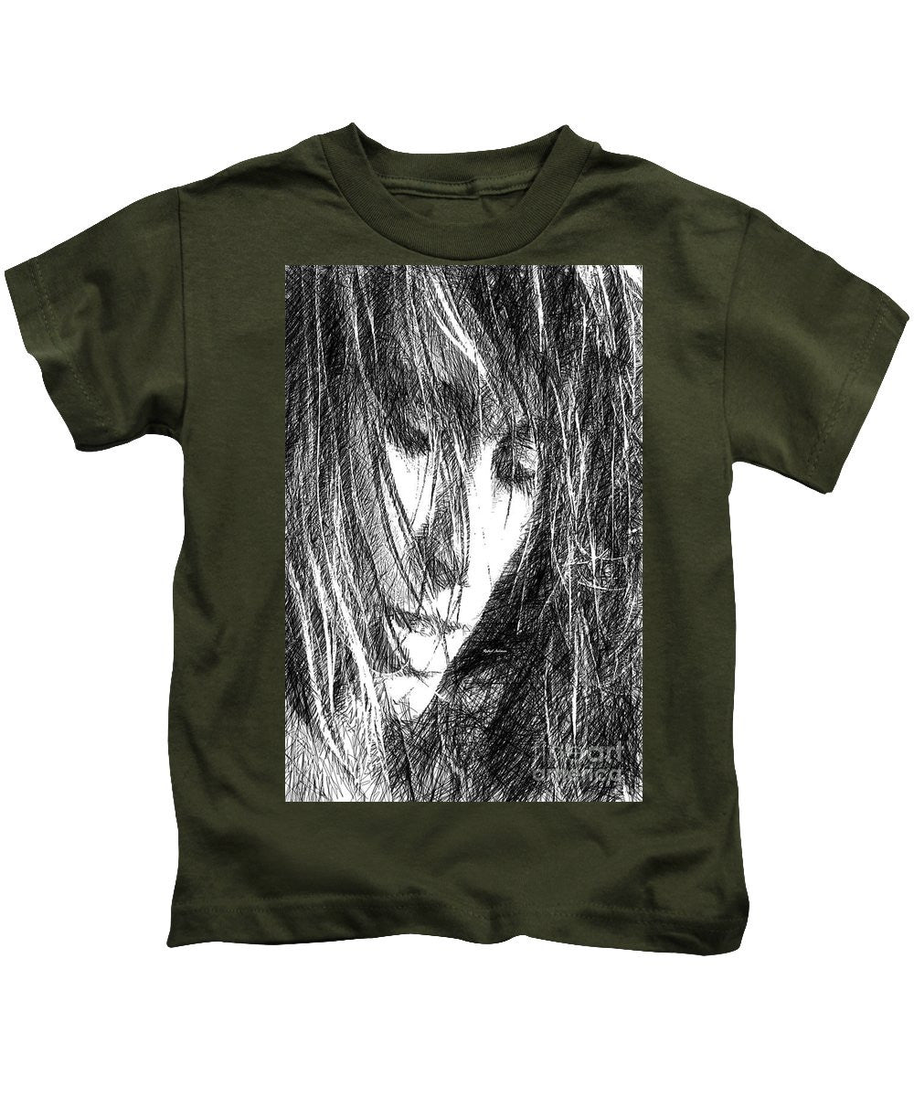 T-shirt pour enfant - Dessin de femme