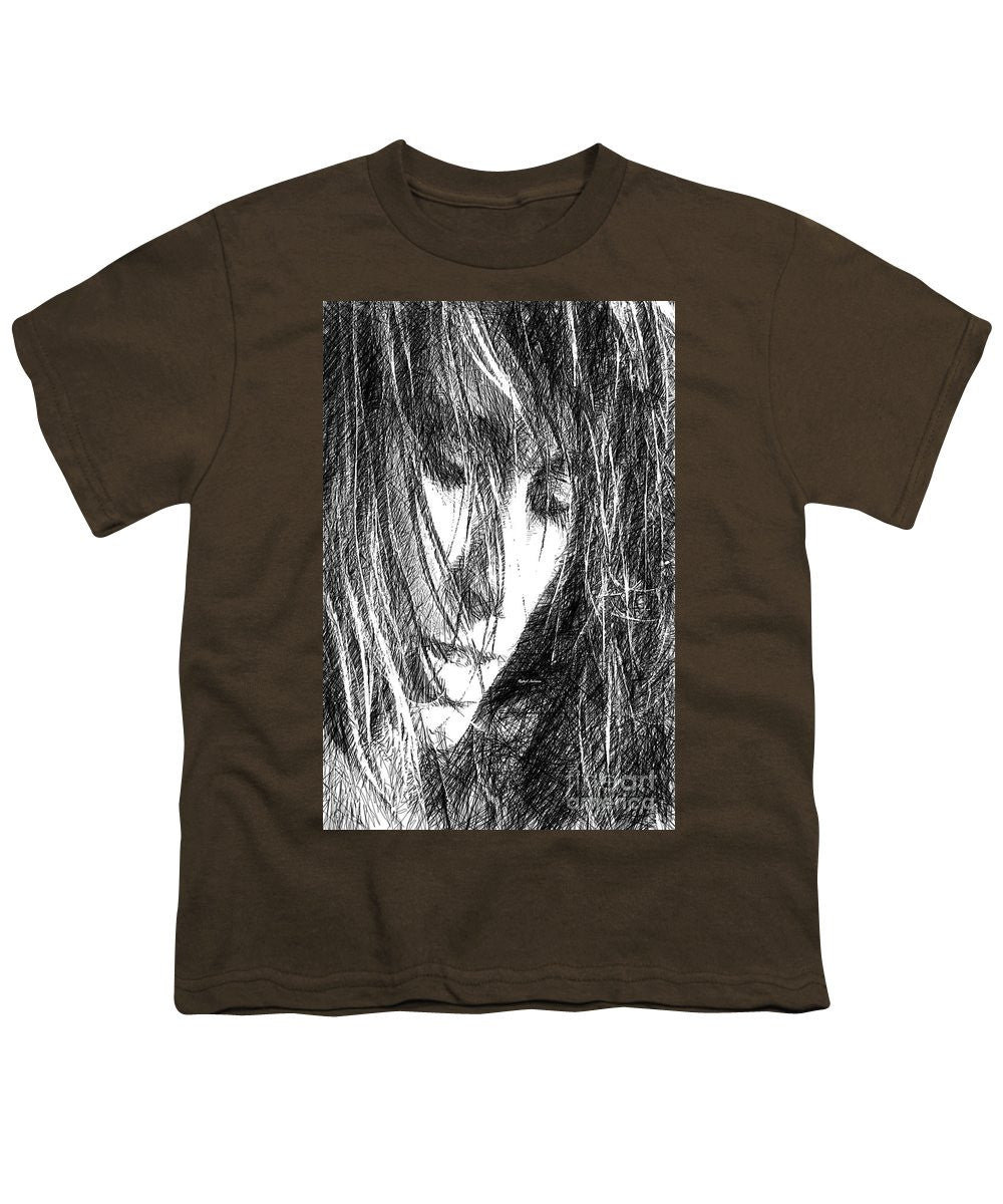 Youth T-Shirt - Female Drawing Sketch