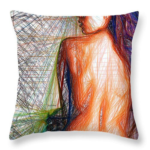 Throw Pillow - Female Figure