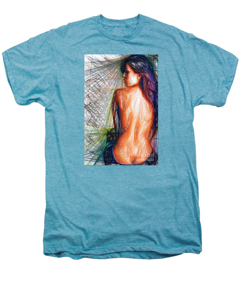 Men's Premium T-Shirt - Female Figure