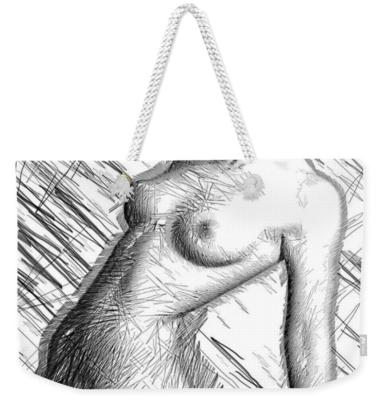 Weekender Tote Bag - Female Figure Sketch 1266