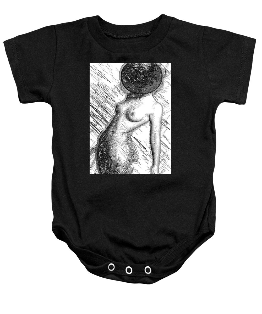 Baby Onesie - Female Figure Sketch 1266