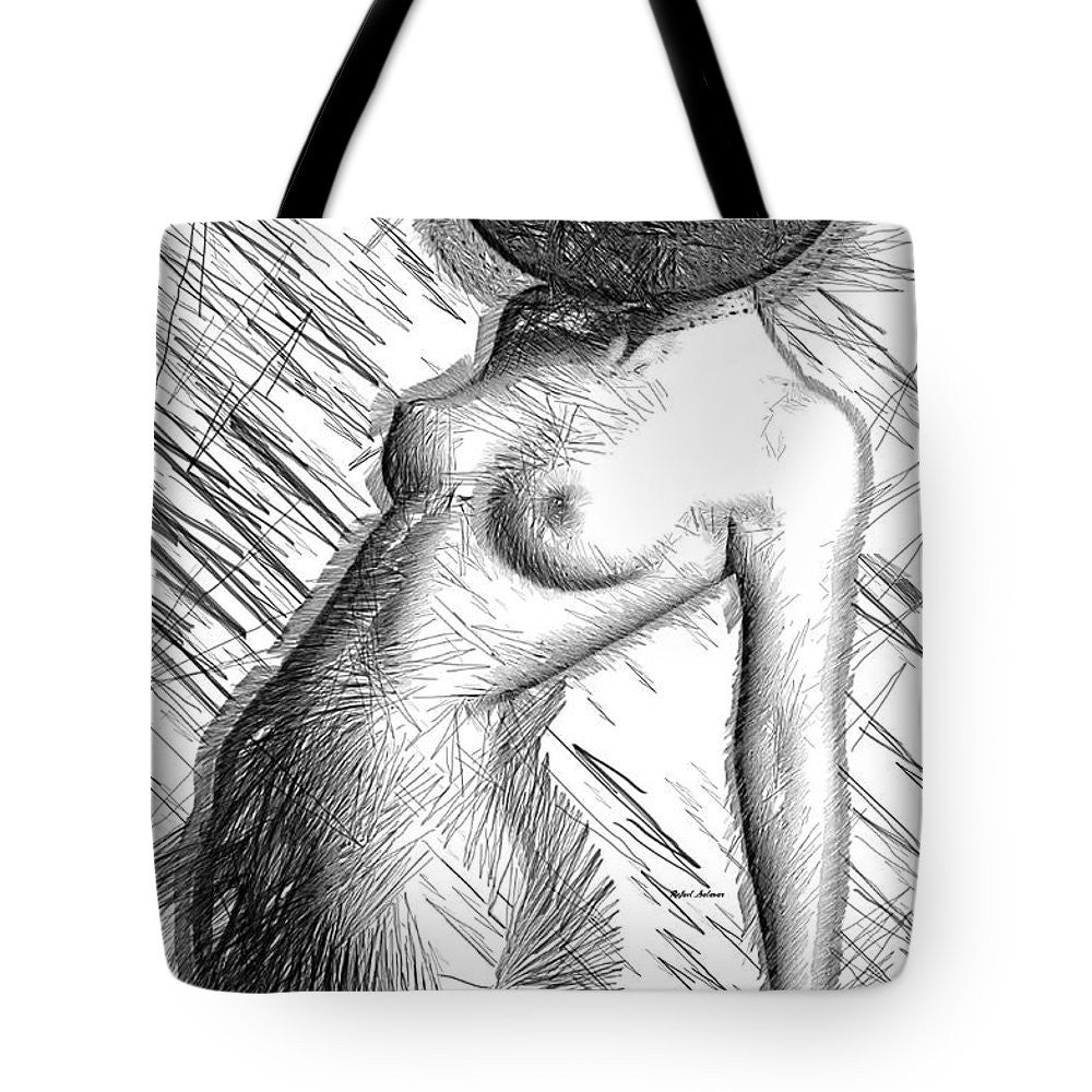 Tote Bag - Female Figure Sketch 1266