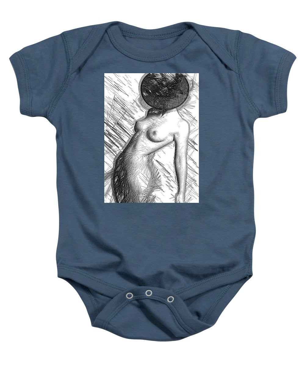 Baby Onesie - Female Figure Sketch 1266