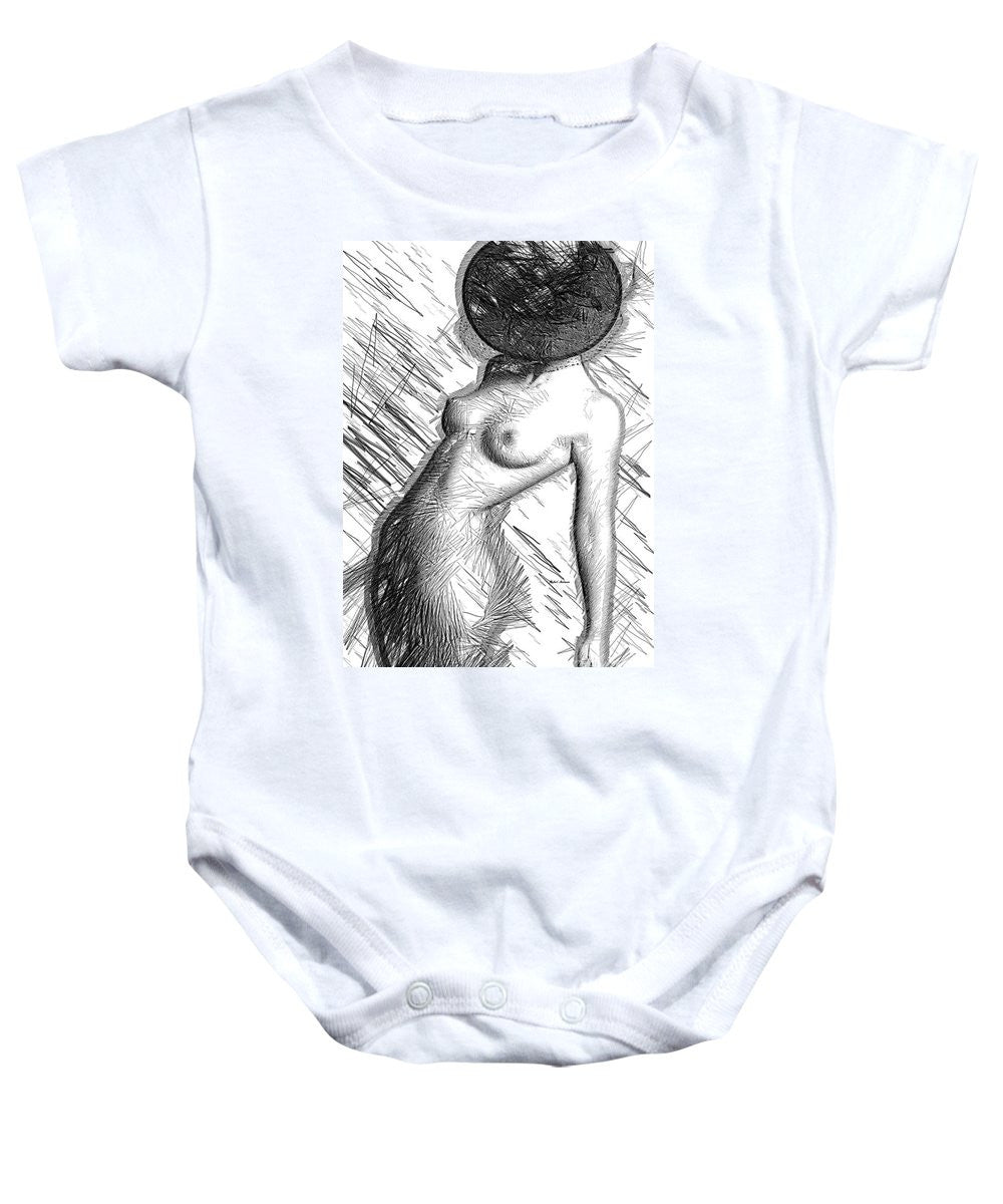 Baby Onesie - Female Figure Sketch 1266