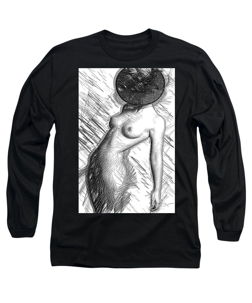 Long Sleeve T-Shirt - Female Figure Sketch 1266