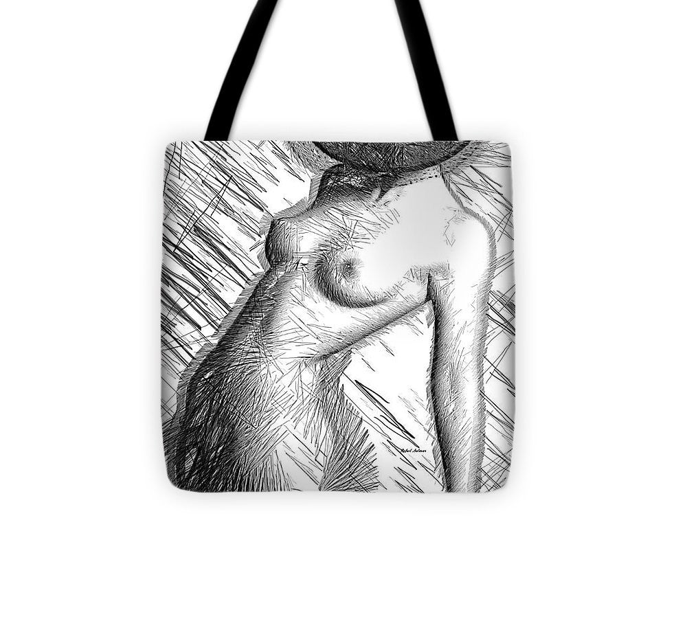 Tote Bag - Female Figure Sketch 1266