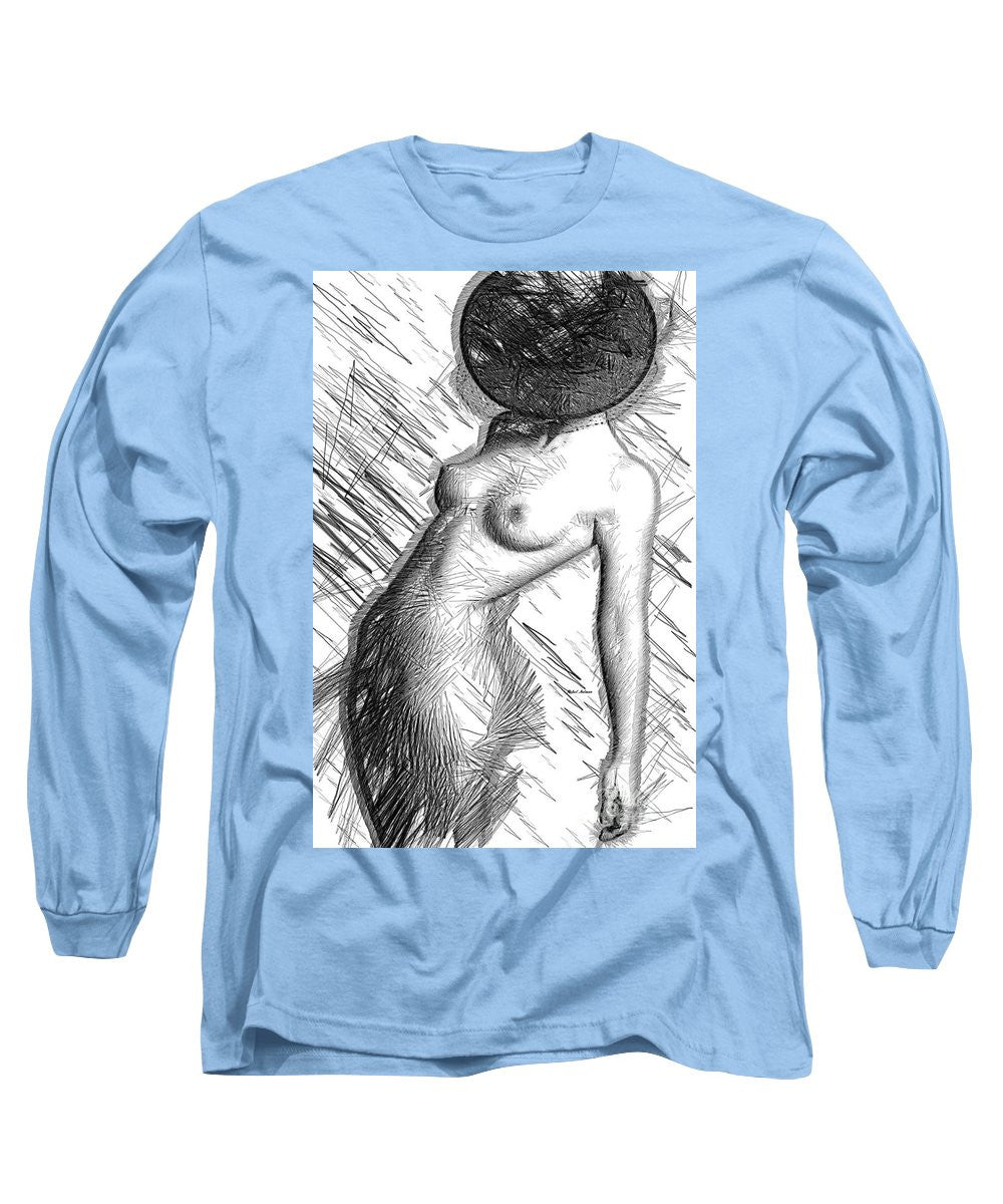 Long Sleeve T-Shirt - Female Figure Sketch 1266