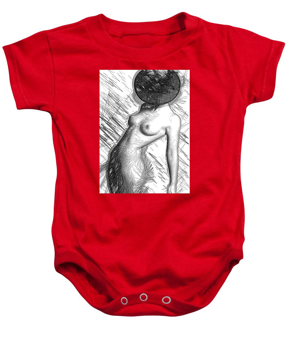 Baby Onesie - Female Figure Sketch 1266