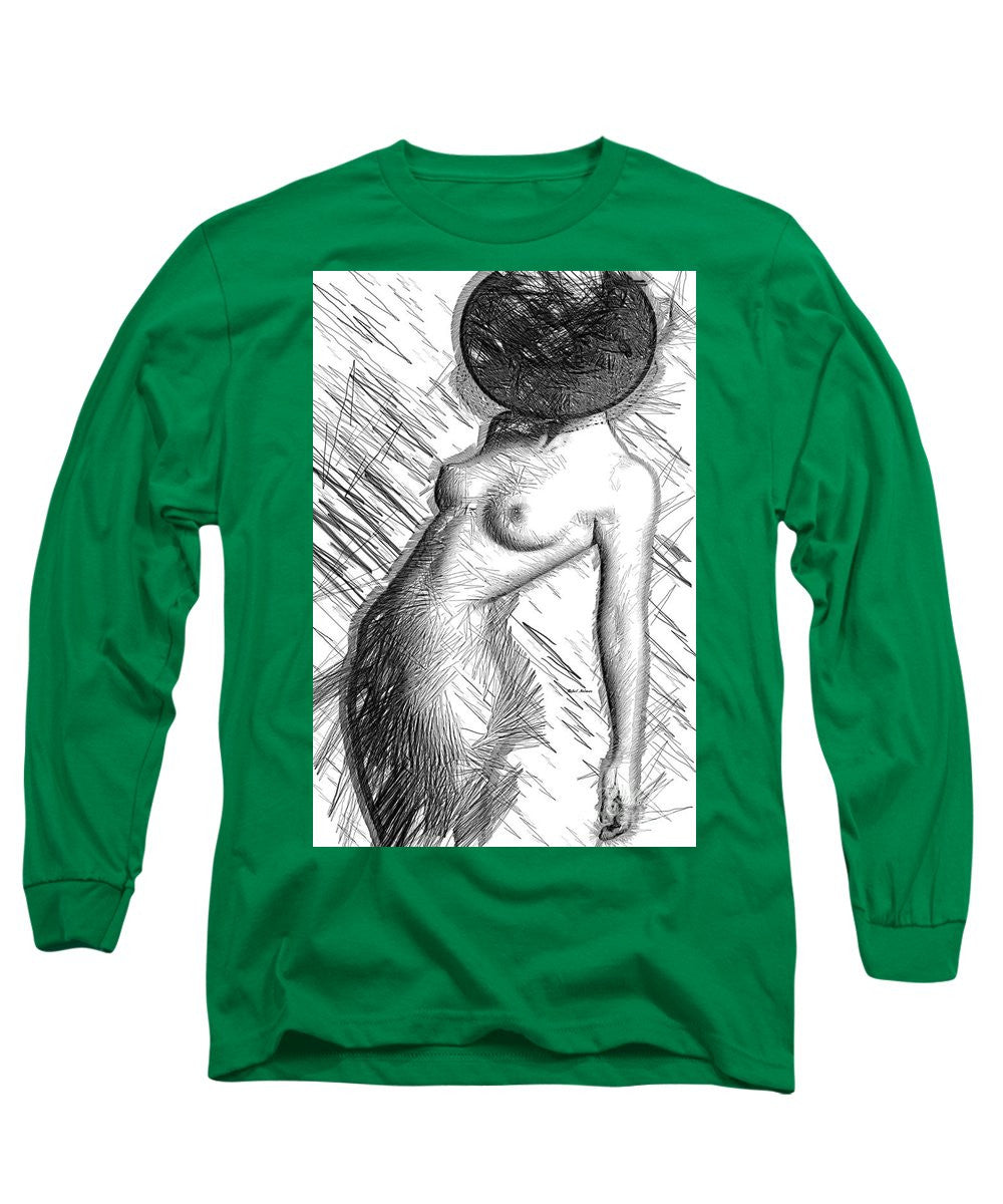 Long Sleeve T-Shirt - Female Figure Sketch 1266