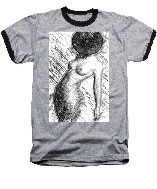 Baseball T-Shirt - Female Figure Sketch 1266