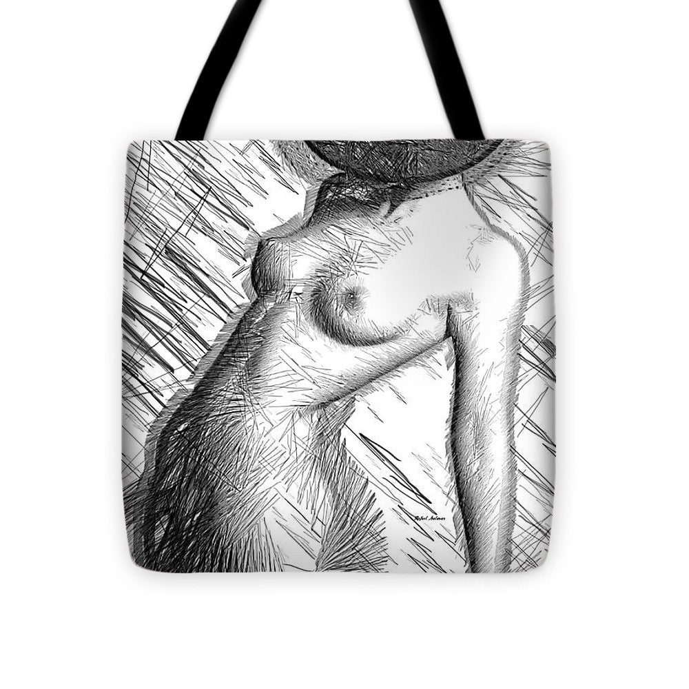 Tote Bag - Female Figure Sketch 1266