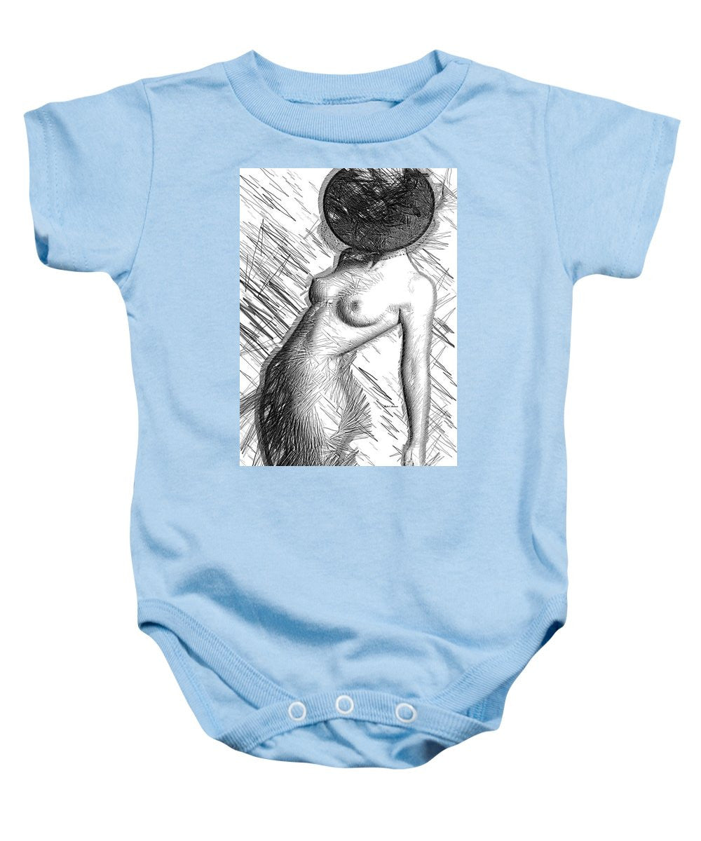 Baby Onesie - Female Figure Sketch 1266