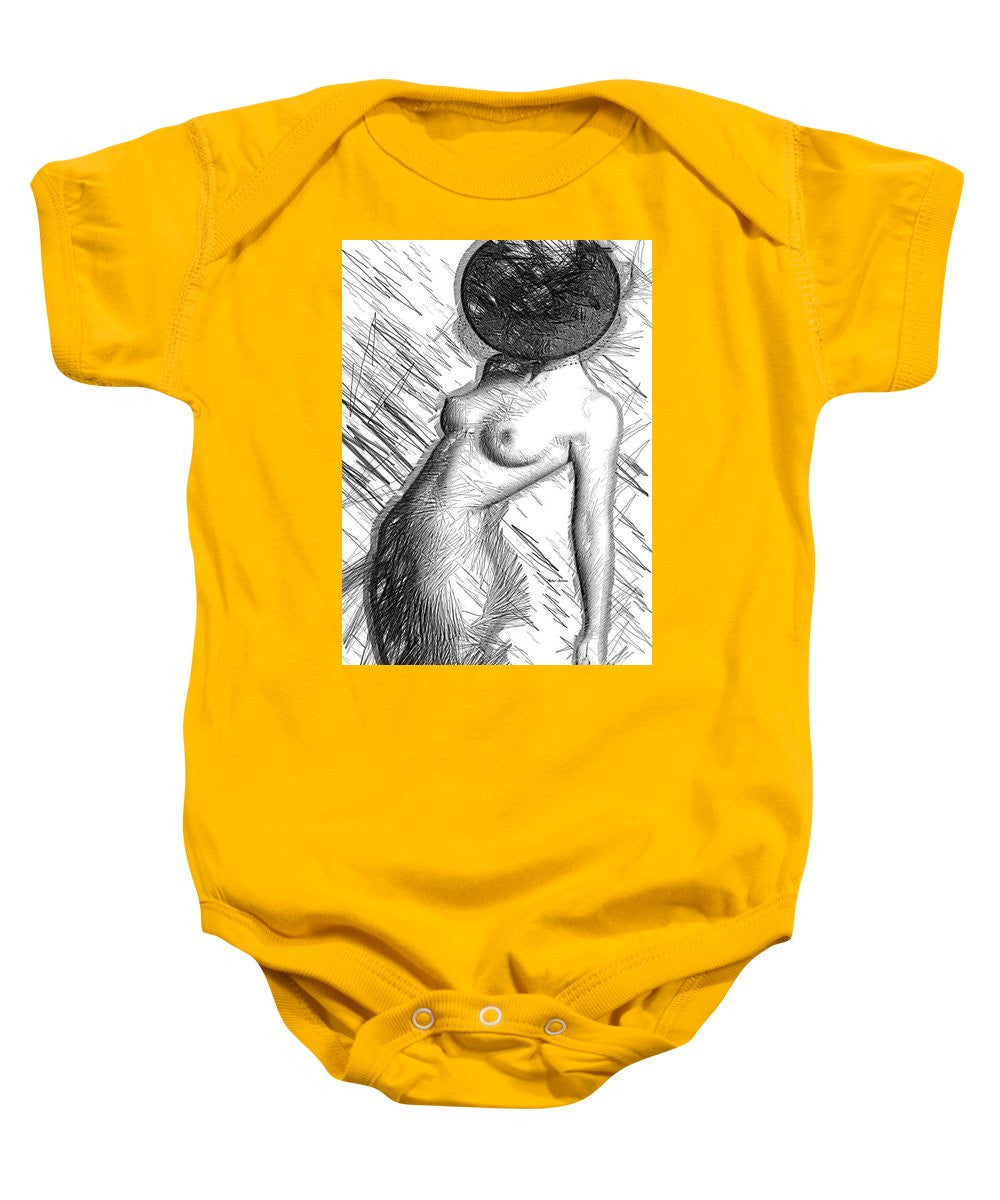 Baby Onesie - Female Figure Sketch 1266