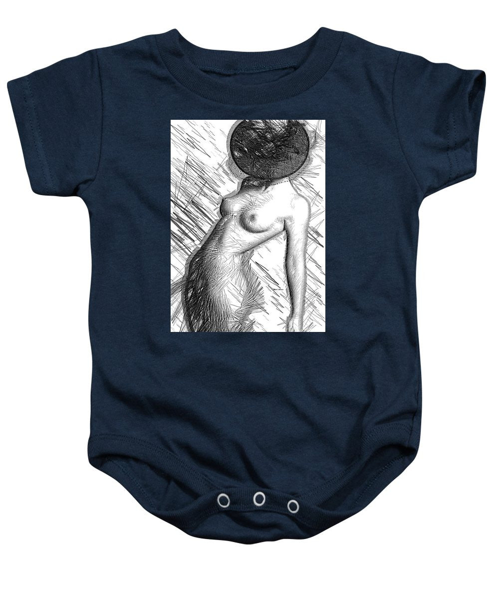 Baby Onesie - Female Figure Sketch 1266