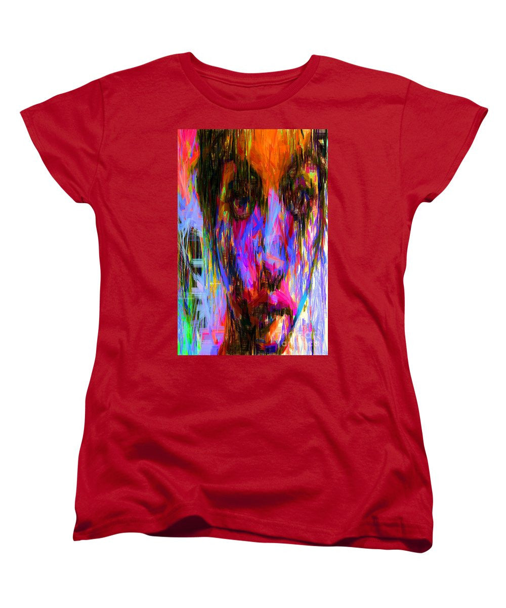 T-shirt femme (coupe standard) - Portrait féminin 0130