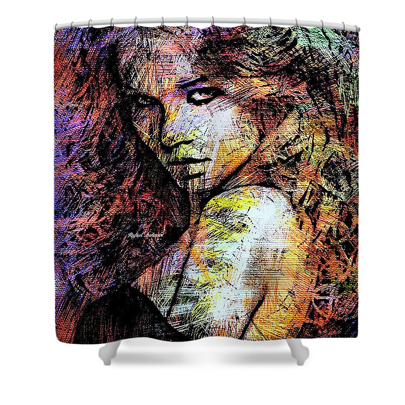 Female Portrait 1955 - Shower Curtain